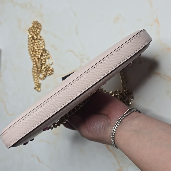 kate spade madison powdered heart studs pochette Valentines Day New - Picture 7 of 12